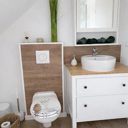 Apartmán Huus An't Koornfeld Dachgeschosswohnung Mit Loggia Osteel