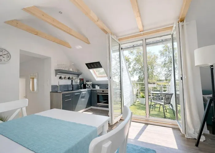Διαμέρισμα Huus An't Koornfeld Dachgeschosswohnung Mit Loggia Osteel