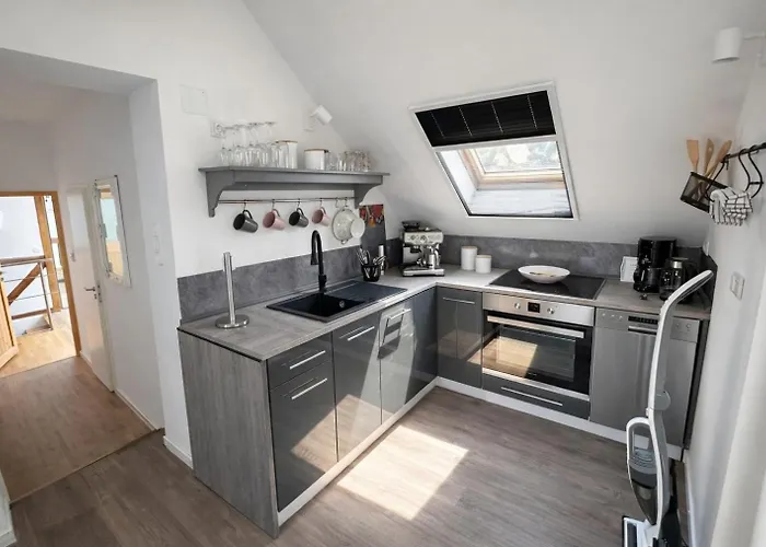 Διαμέρισμα Huus An't Koornfeld Dachgeschosswohnung Mit Loggia Osteel